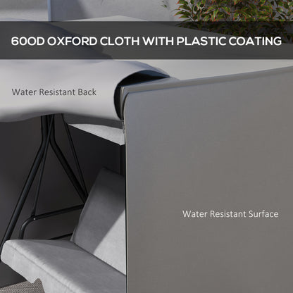 Outsunny 144 x 177cm Outdoor Swing Chair Cover - Light Grey