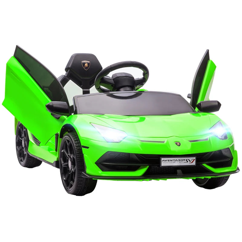 Lamborghini Licensed 12V Kids Electric Car With  Butterfly Doors, Music Horn Suspension And Remote