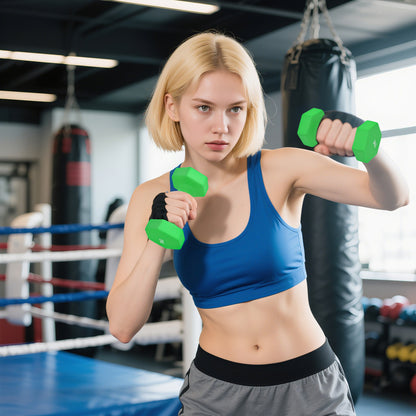 SPORTNOW Hex Dumbbells Set with Dumbbell Rack, Hand Weights for Home Gym Strength Training, 2 x 1kg, 2 x 2kg, 2 x 3kg, 2 x 4kg