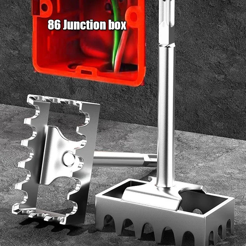 86-Line Box Opener Junction Box Mounting Tool Fast Wall Square Hole Puncher Groove Cutter for Electrical Box