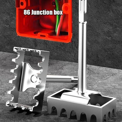 86-Line Box Opener Junction Box Mounting Tool Fast Wall Square Hole Puncher Groove Cutter for Electrical Box