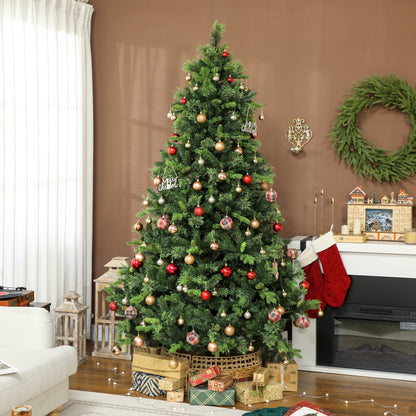 7.5ft Carolina Pine Christmas Tree with Colourful DIY Synchronised LED Lights and Remote