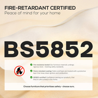 Wingback Accent Chair, Retro Vintage Style Upholstered Button Tufted Occasional Chair for Living Room and Bedroom