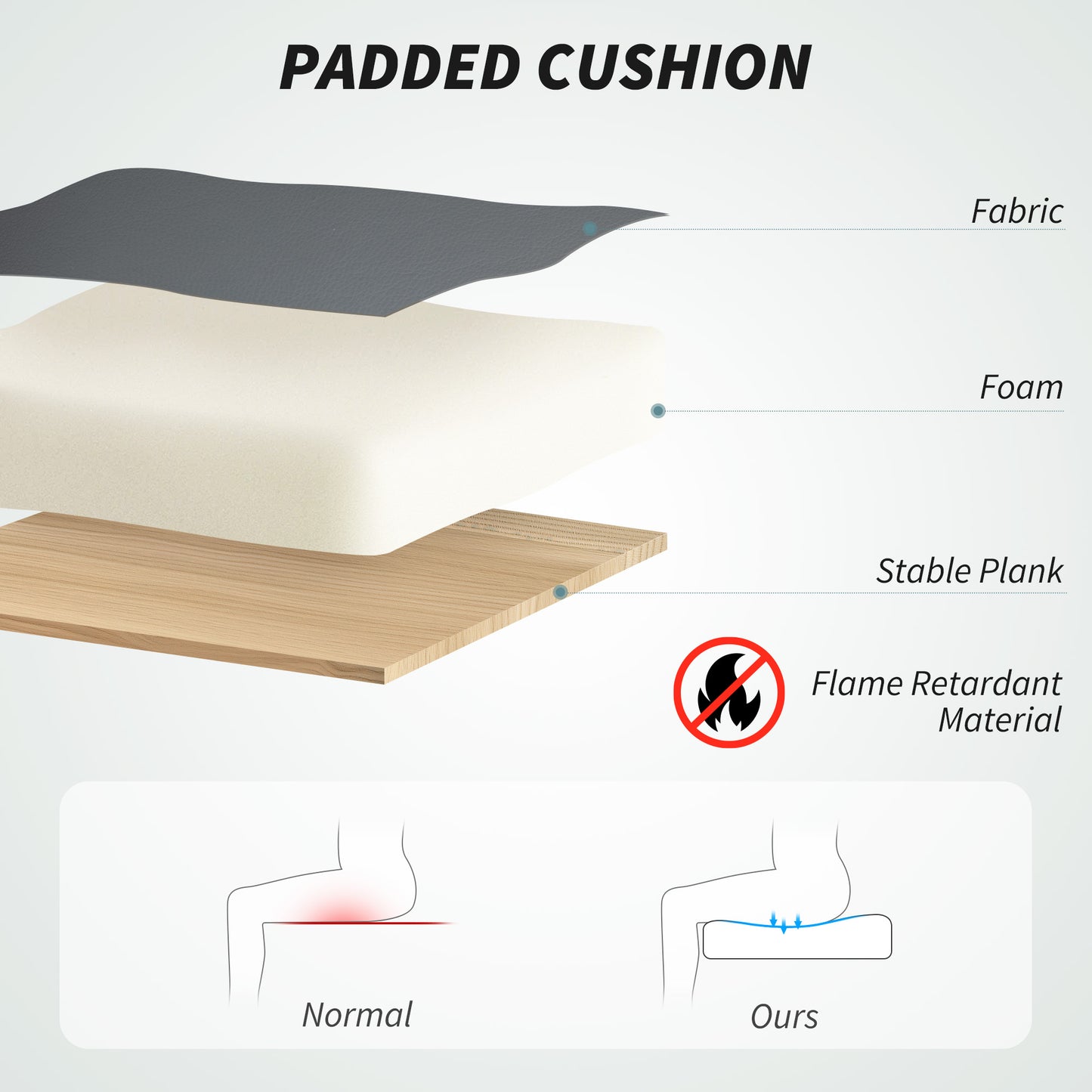 Executive Office Chair with 6-point Massage and Heat - Light Grey