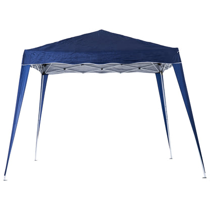 Outsunny 3 M x 3 M Base/ 2.5 M x 2.5 M Top Pop Up Camping Gazebo with Carry Bag, Height Adjustable Party Tent Instant Event Shelter