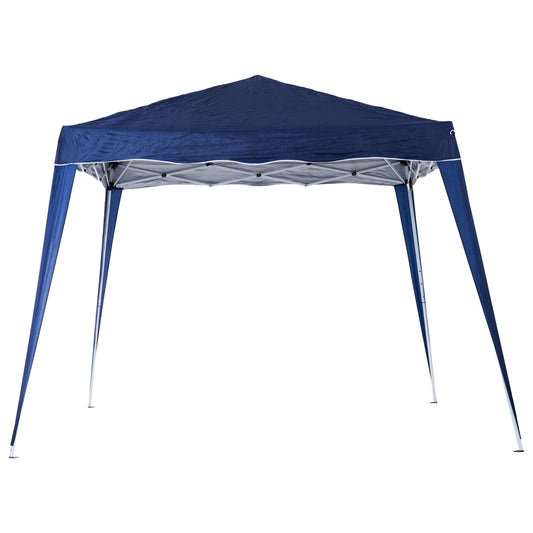 Outsunny 3 M x 3 M Base/ 2.5 M x 2.5 M Top Pop Up Camping Gazebo with Carry Bag, Height Adjustable Party Tent Instant Event Shelter