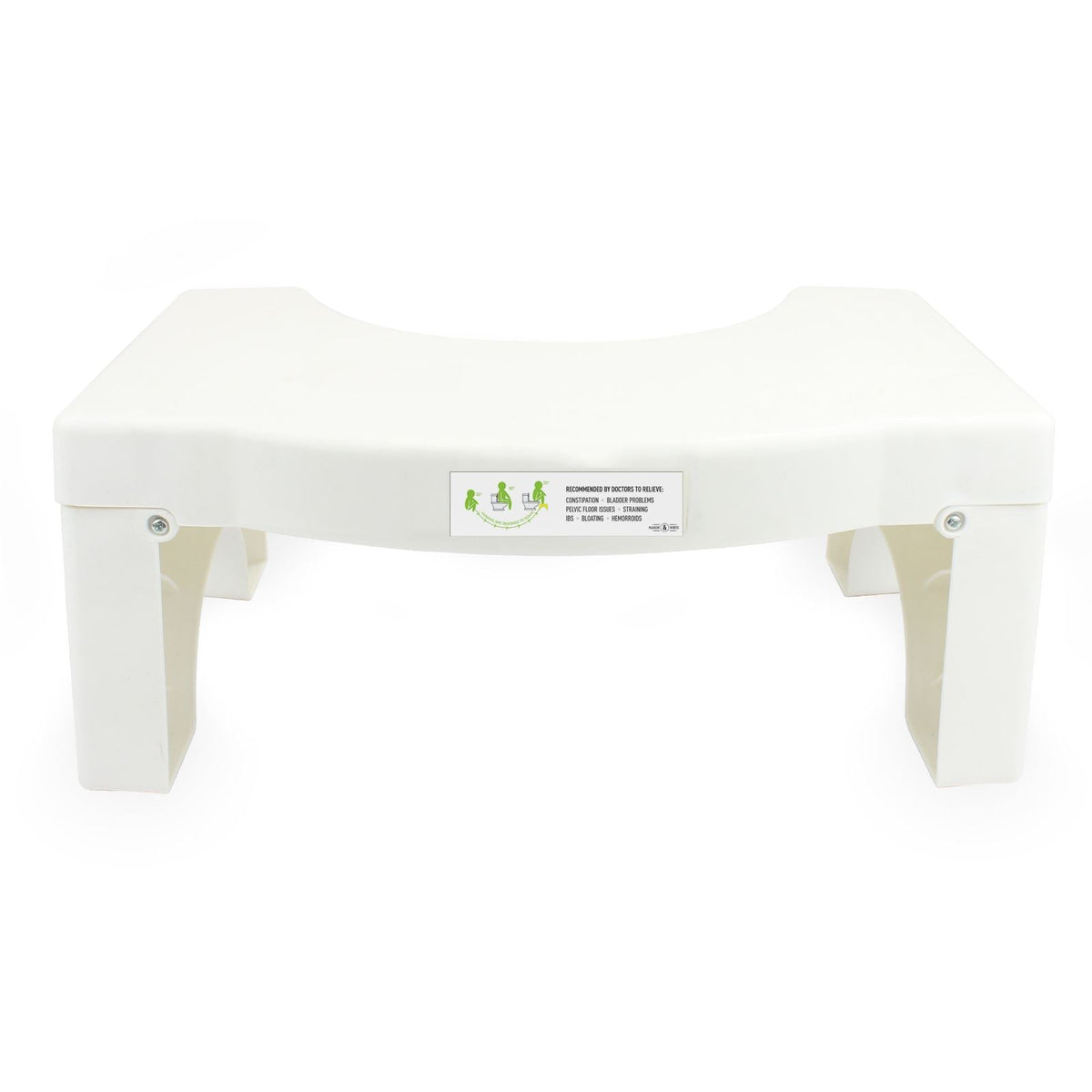 Pukkr Squatting Folding Toilet Stool with Non-Slip Feet | Doctor-Recommended Squat Position | Constipation IBS Haemorrhoids | Child Toilet Transition | Folds Flat 41x25x9cm | 2-Year Warranty