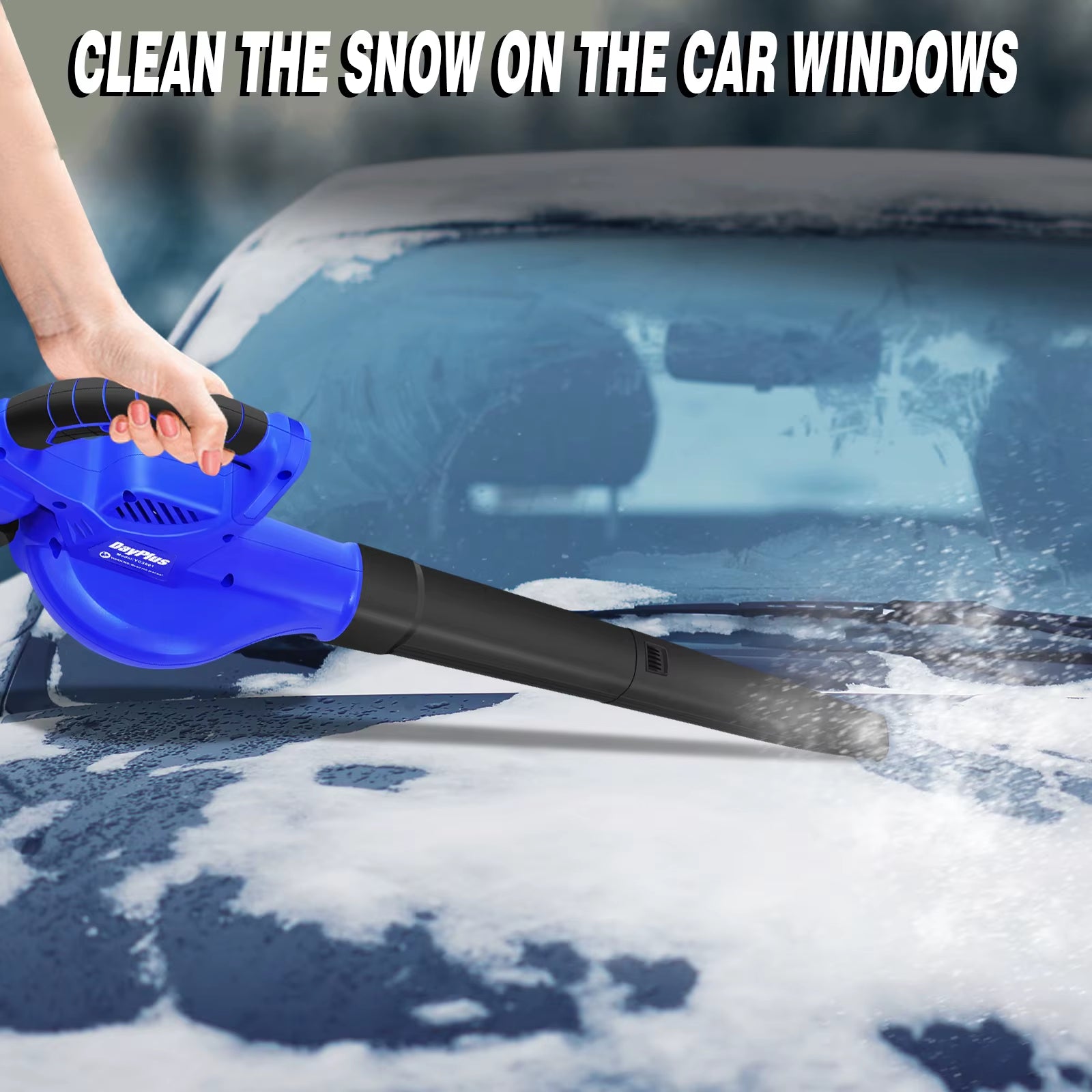 Dayplus Cordless Leaf Blower With Battery & Charger, Electric Garden Blower Portable Handheld Air Blower For Clean Lawn, Dust, Snow