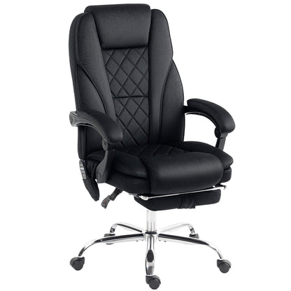 Vinsetto Massage Office Chair, Heated Reclining Computer Chair with Adjustable Height and Footrest