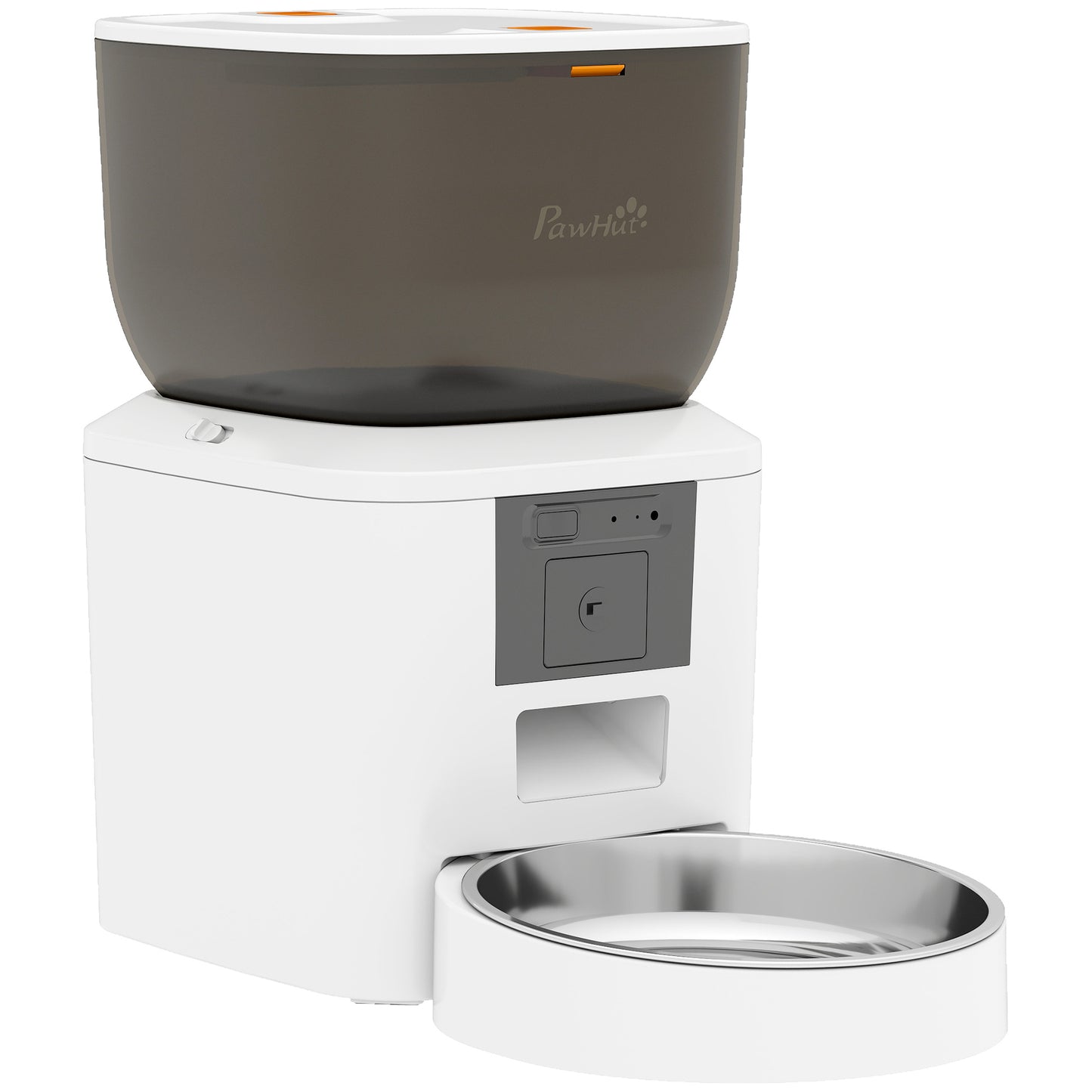 Automatic Pet Feeder with Camera | 2.4G WiFi App Control | 2-Way Audio | Night Vision | Anti-Clog | 4L / 16 Cup Tank | Dual Power | Cats & Dogs up to 15kg | White