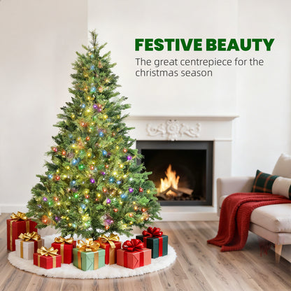 180cm Carolina Pine Christmas Tree with Colourful DIY Synchronized LED Lights and Remote