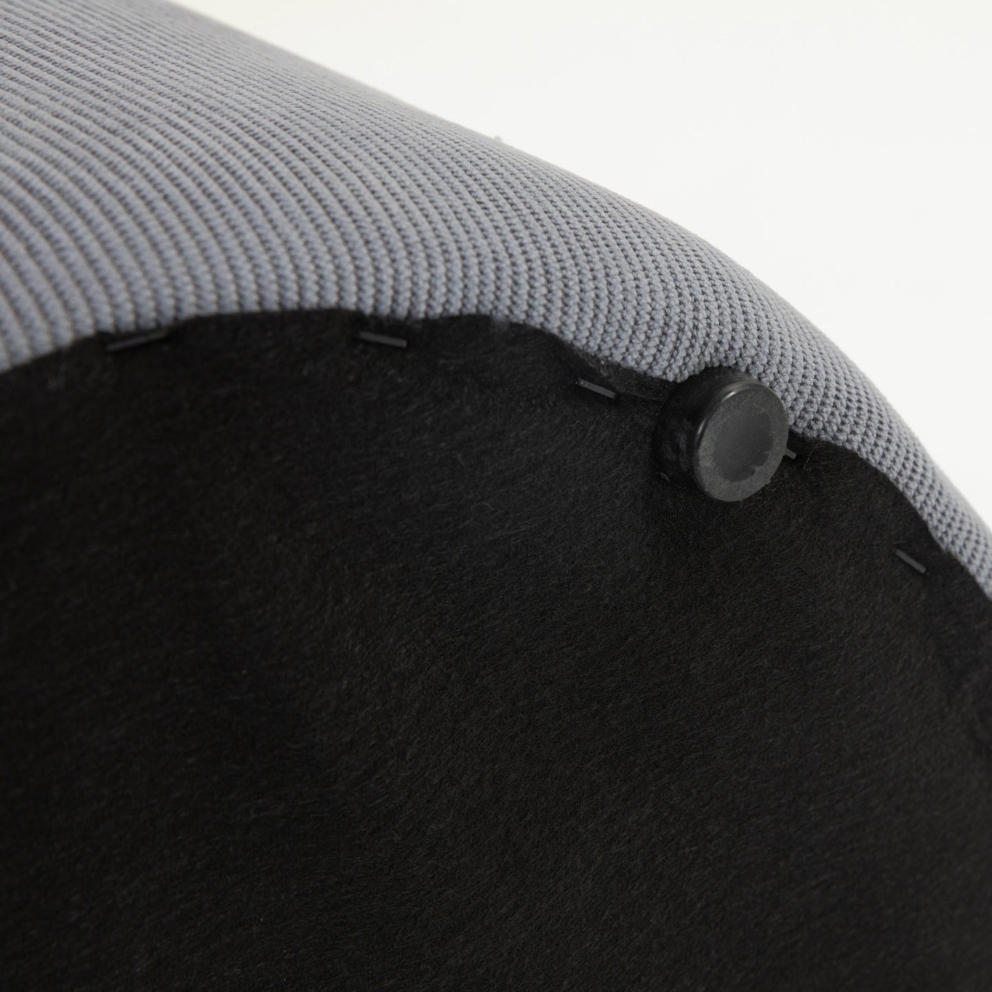 Set Of 2 Modern Storage Ottoman with Removable Lid - Light Grey