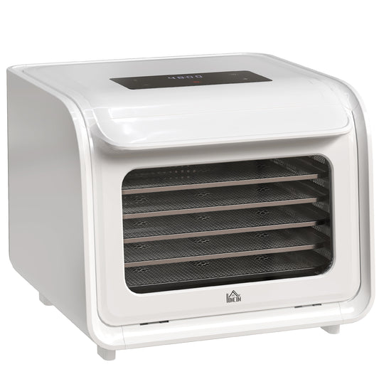 35-70°C Six-Tray Food Dehydrator - White / Black