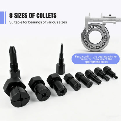 8-32MM Puller Bearing Removal Tool Blind Hole Inner Internal Bearing Puller Tool Set with Slide Hammer and Expandable Collets for Auto & Motorcycle Special Automotive Repair Tool