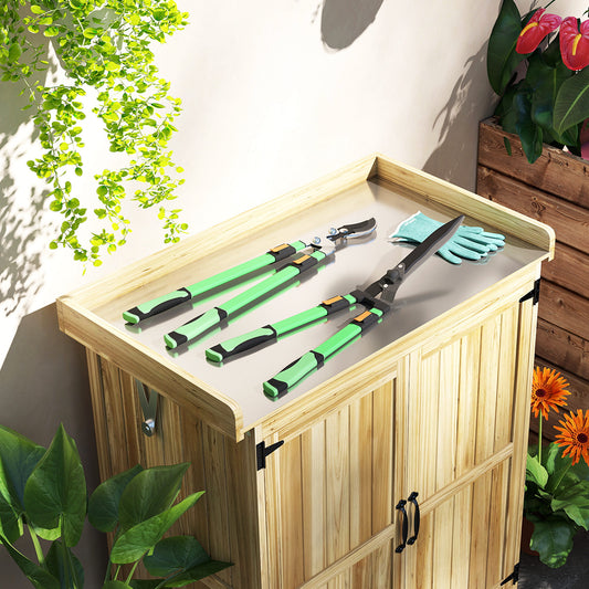 Outsunny 2 Pieces Garden Shears Set, Tree Lopper, Hedge Shears with Telescopic Extendable Handles, Garden Shears for Hedges, Shrubs and Bushes
