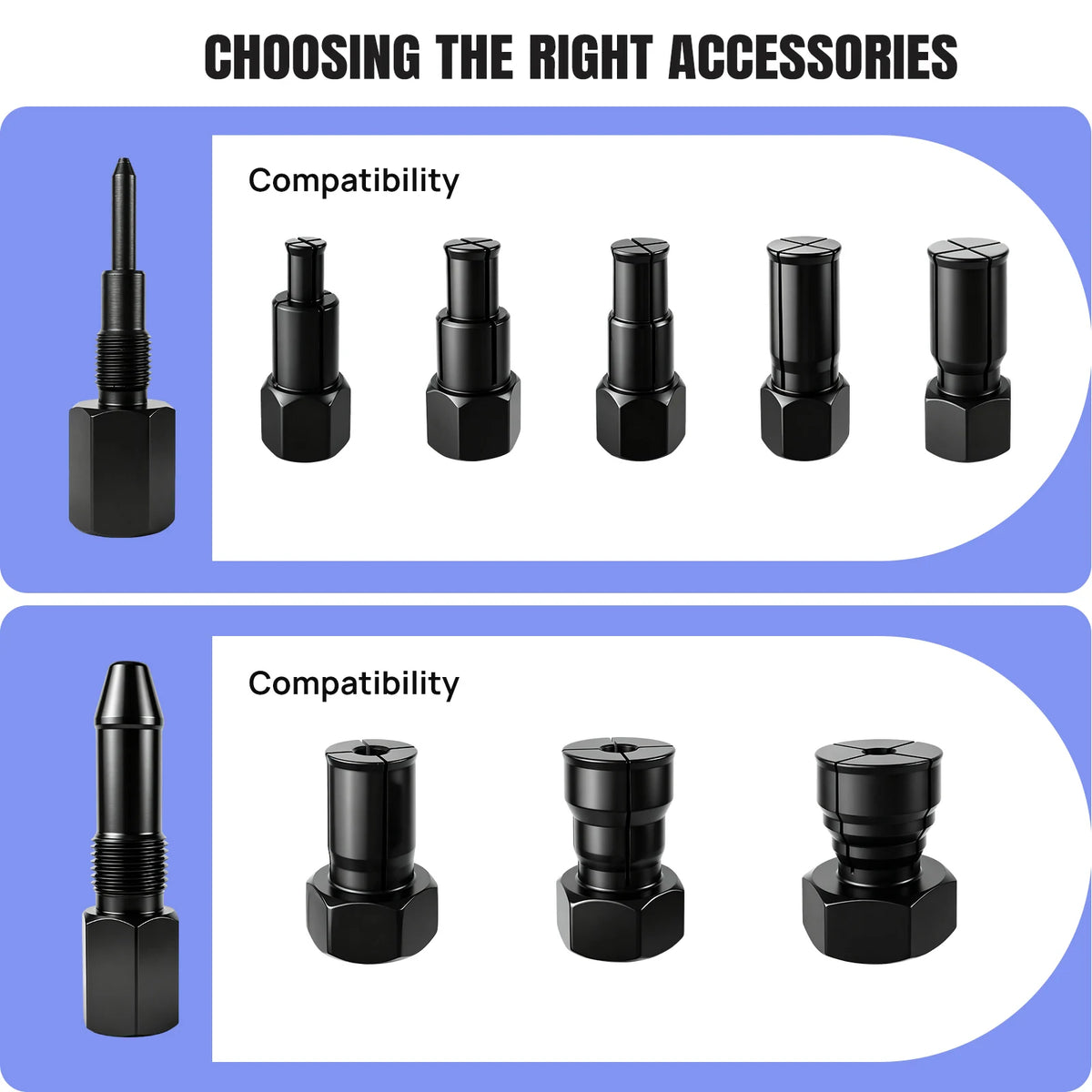 8-32MM Puller Bearing Removal Tool Blind Hole Inner Internal Bearing Puller Tool Set with Slide Hammer and Expandable Collets for Auto & Motorcycle Special Automotive Repair Tool