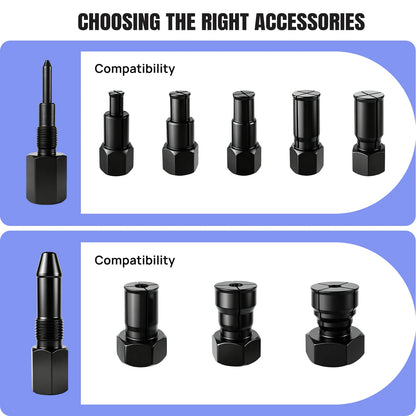 8-32MM Puller Bearing Removal Tool Blind Hole Inner Internal Bearing Puller Tool Set with Slide Hammer and Expandable Collets for Auto & Motorcycle Special Automotive Repair Tool