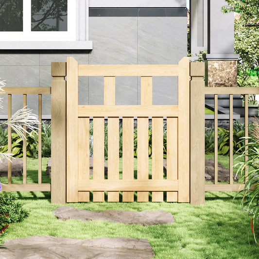 Outdoor Wooden Garden Gate Fence Door