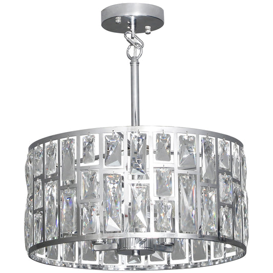 72 Glass Crystallite Chandelier - Silver-Tone