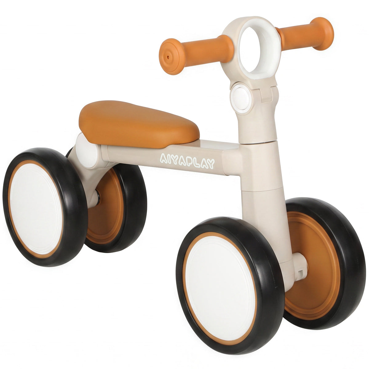 Kids Balance Bike No Pedal | Foldable Design | Adjustable Seat & 3-Position Handlebar | 135° Steering | Quiet EVA Wheels | Soft PU Seat | Lightweight Aluminium Frame | 25kg | 57x28.5x40cm | Ages 12–36 Months | White & Pink