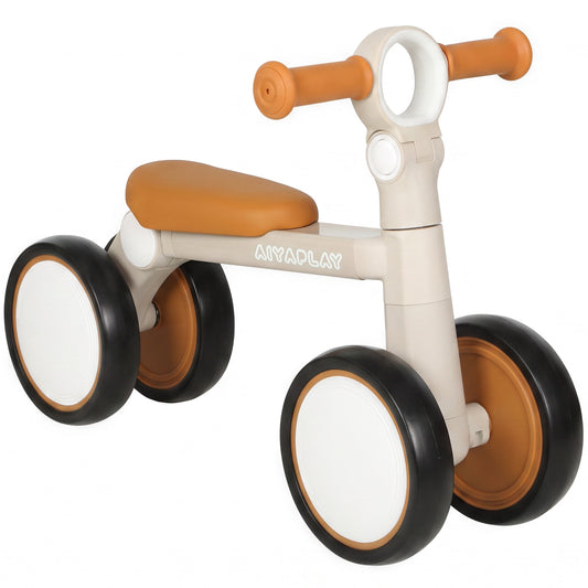 Kids Balance Bike No Pedal | Foldable Design | Adjustable Seat & 3-Position Handlebar | 135° Steering | Quiet EVA Wheels | Soft PU Seat | Lightweight Aluminium Frame | 25kg | 57x28.5x40cm | Ages 12–36 Months | White & Pink