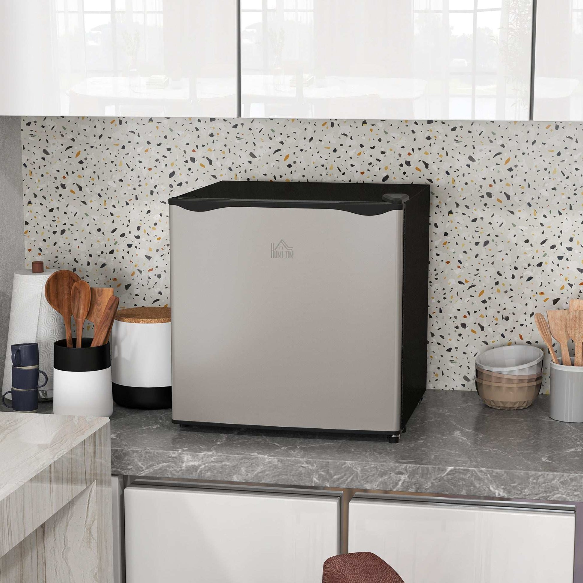 35L Mini Tabletop Freezer, -24℃ to -14℃ Temperature - Silver Tone
