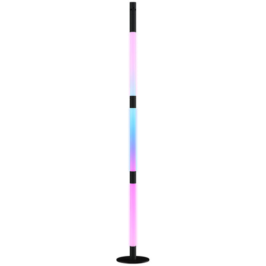 LED Floor Lamp with Reading Light, 360° RGB Detachable Corner Floor Lamp W/ App & Remote Control, Standing Lamp with Music Sync & Timing