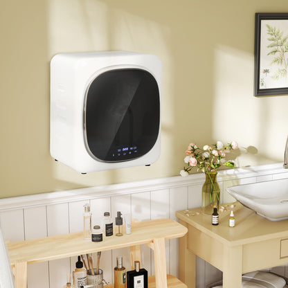 4kg Vented Tumble Dryer W/ Deodorise, Smart Mode, 800W Compact Tumble Dryer For Small Spaces, Front Loader For Flat, Home, RVs