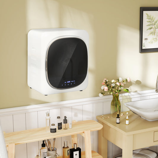 4kg Vented Tumble Dryer W/ Deodorise, Smart Mode, 800W Compact Tumble Dryer For Small Spaces, Front Loader For Flat, Home, RVs