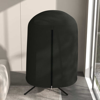 Outsunny Hanging Egg Swing Chair Cover Outdoor Single Waterproof Anti-dust Furniture Protector With Zipper, Oxford Fabric D128 x 190H cm - Black