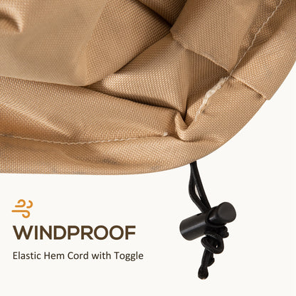 Outsunny Garden Furniture Covers Waterproof, 600D Oxford Outdoor Furniture Cover with 4 Air Vents, 275 x 208 x 78 cm, Beige