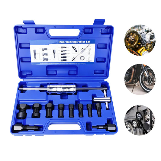 8-32MM Puller Bearing Removal Tool Blind Hole Inner Internal Bearing Puller Tool Set with Slide Hammer and Expandable Collets for Auto & Motorcycle Special Automotive Repair Tool