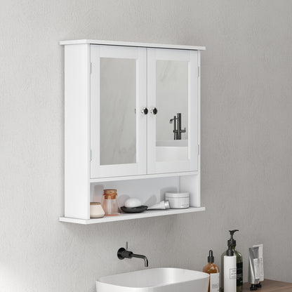 Kleankin Bathroom Wall Storage Cabinet - White
