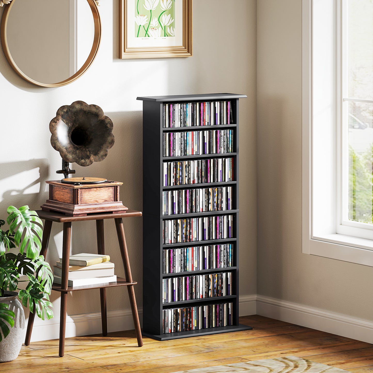 360 CD Storage Unit - Black