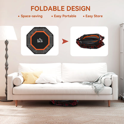 Fitness Trampoline, Bouncer with Adjustable Handle, Max Load 150 kg