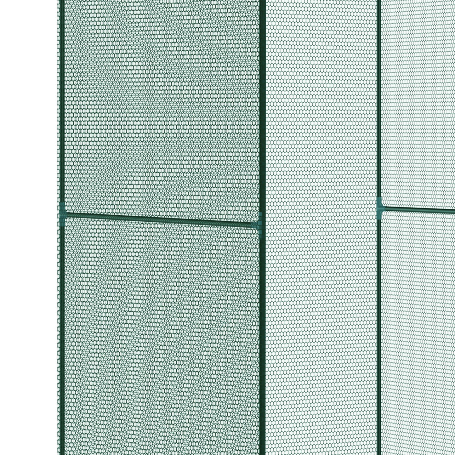 Outsunny Fruit Cage Bird Netting, Vegetable Plant Protection Tent with Zipped Door, Anti Bird, Insects, Small Animals, 1.2 x 1.2 x 1.8m, Dark Green