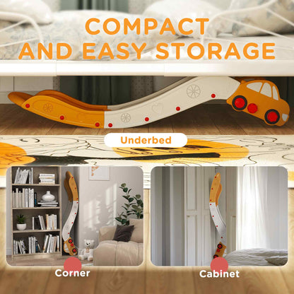AIYAPLAY Kids Slide for Bed, Sofa, with Extended Length, Easy to assemble and Store, Yellow / Pink / Grey