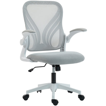 Mesh Office Chair with Foldable Backrest - Light Grey