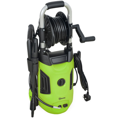 Outsunny 1800W High Pressure Washer, 150 Bar Pressure, 420 L/h Flow, Portable Power Washer Jet Wash Cleaner with Adjustable Nozzle, 6M Hose
