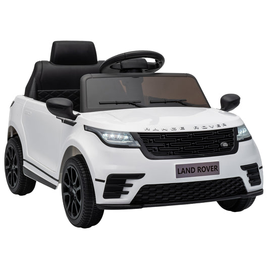 AIYAPLAY Licensed Range Rover Velar 12V Kids Ride-On SUV | Parent Remote, Slow Start & 4-Wheel Suspension | Dual 25W Motors | Ages 2–4 | White, Black or Pink