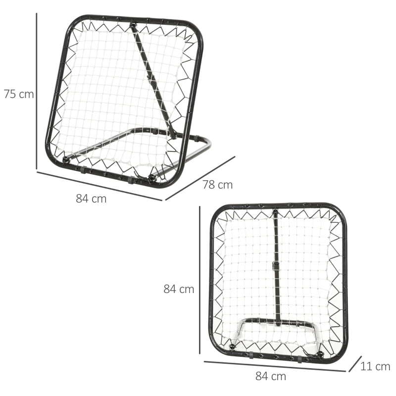 Angle Adjustable Rebounder Net Goal Training Set Soccer Football Baseball