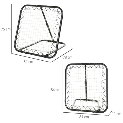 Angle Adjustable Rebounder Net Goal Training Set Soccer Football Baseball