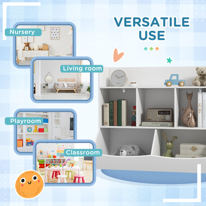 Kids Storage Shelf with 5 Compartments, Grey