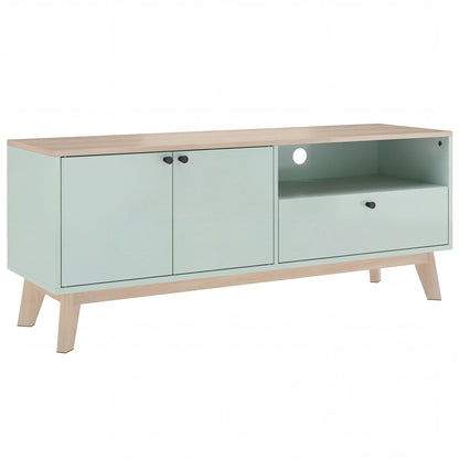 TV Stand Cabinet for Television up to 36 Inch, Modern TV Unit with 2 Doors, Entertainment Center with Adjustable Shelf