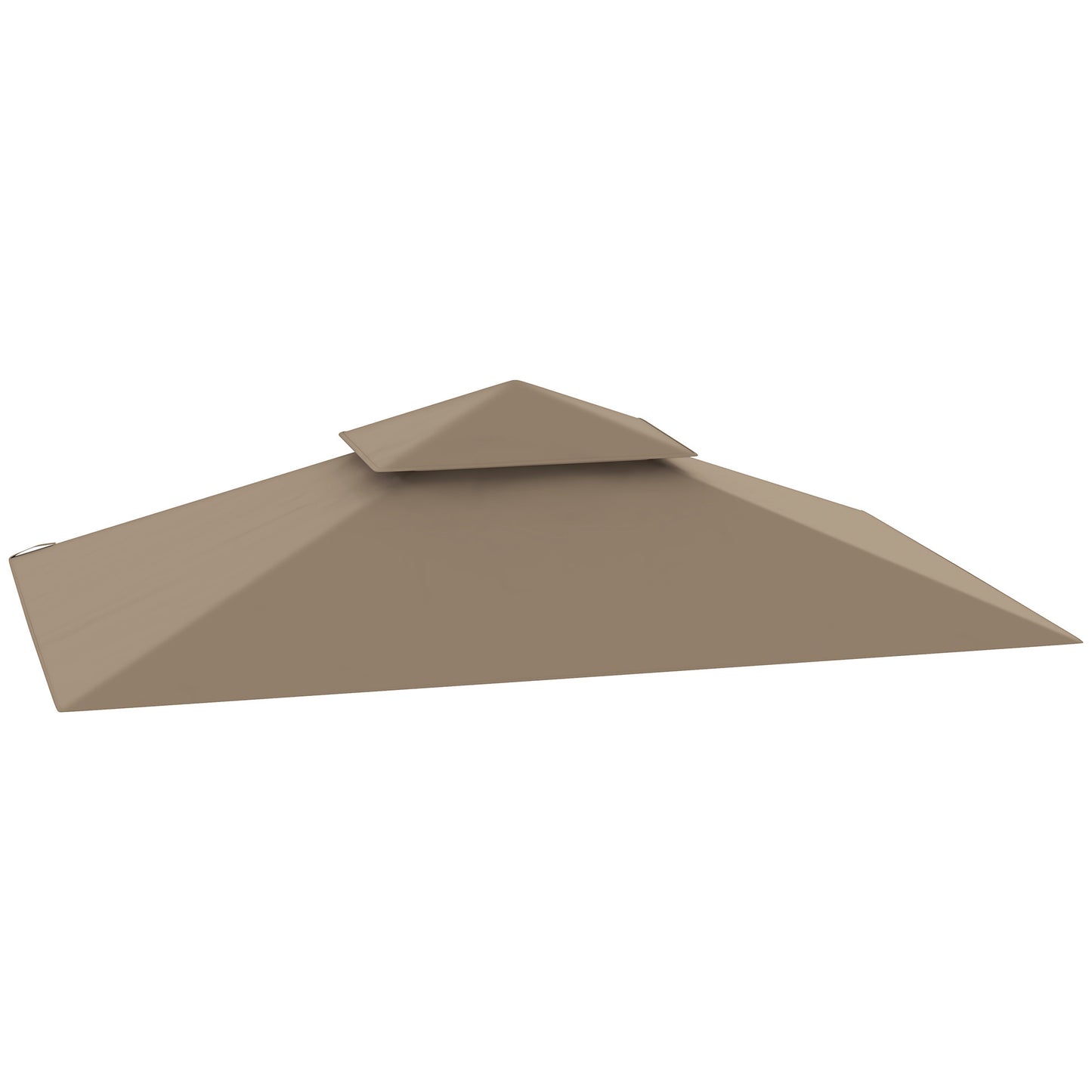 Grill Gazebo Replacement Canopy Roof for 1.5 x 2.4m Frame, UPF50+ Protection, Double Tiered 5' x 8' Outdoor BBQ Gazebo Cover Replacement