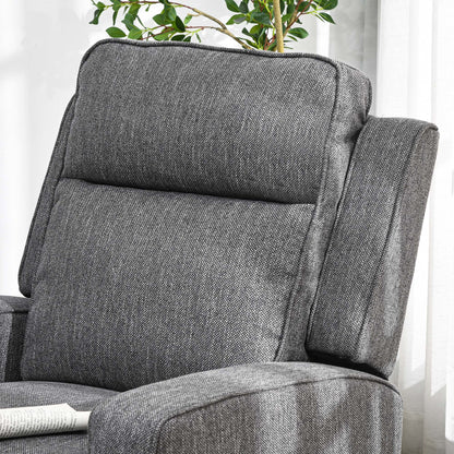 Electric Recliner Armchair, Recliner Chair with Adjustable Leg Rest, USB Port, Charcoal Grey