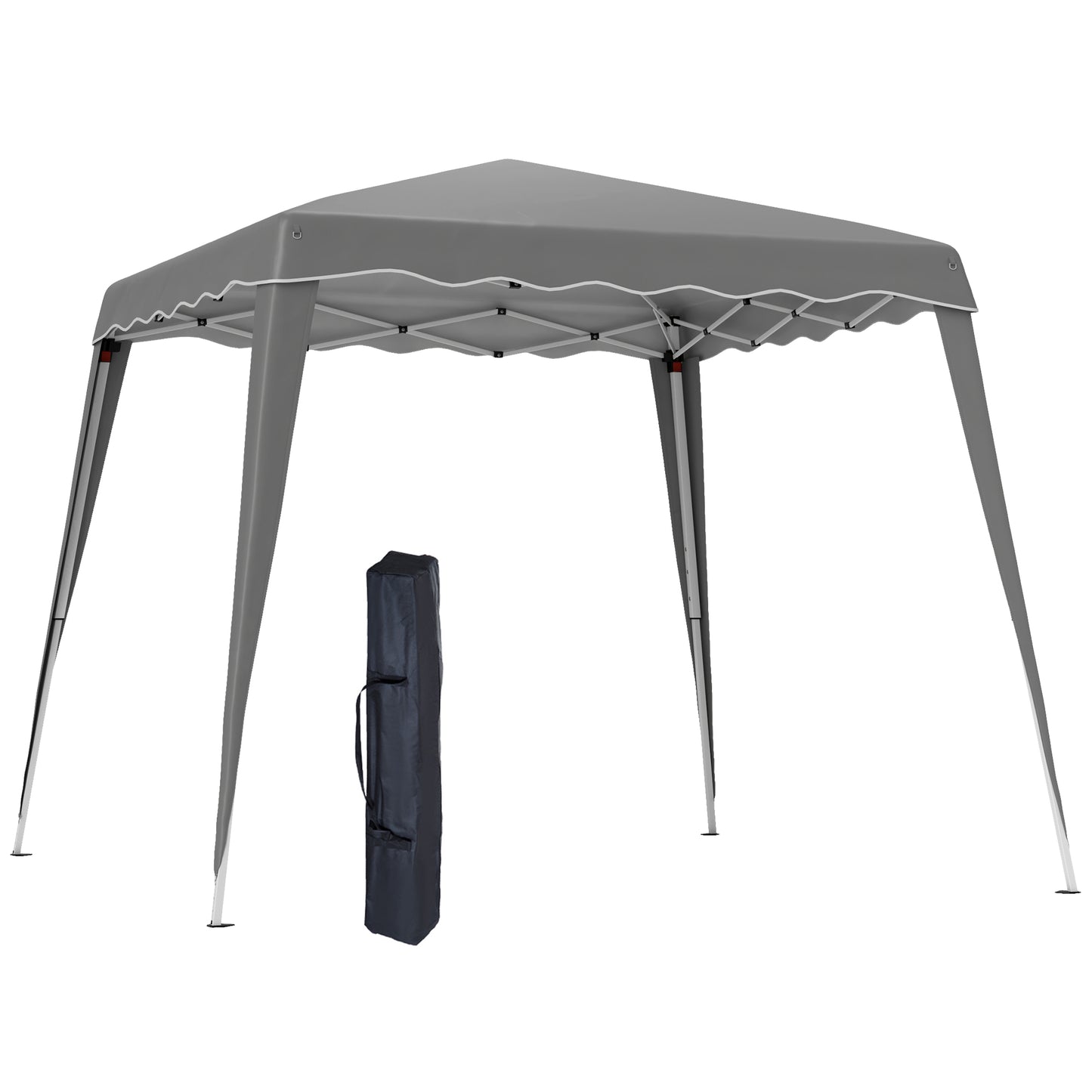 Outsunny 2.5 x 2.5M Pop up Camping Portable Garden Tent - Grey