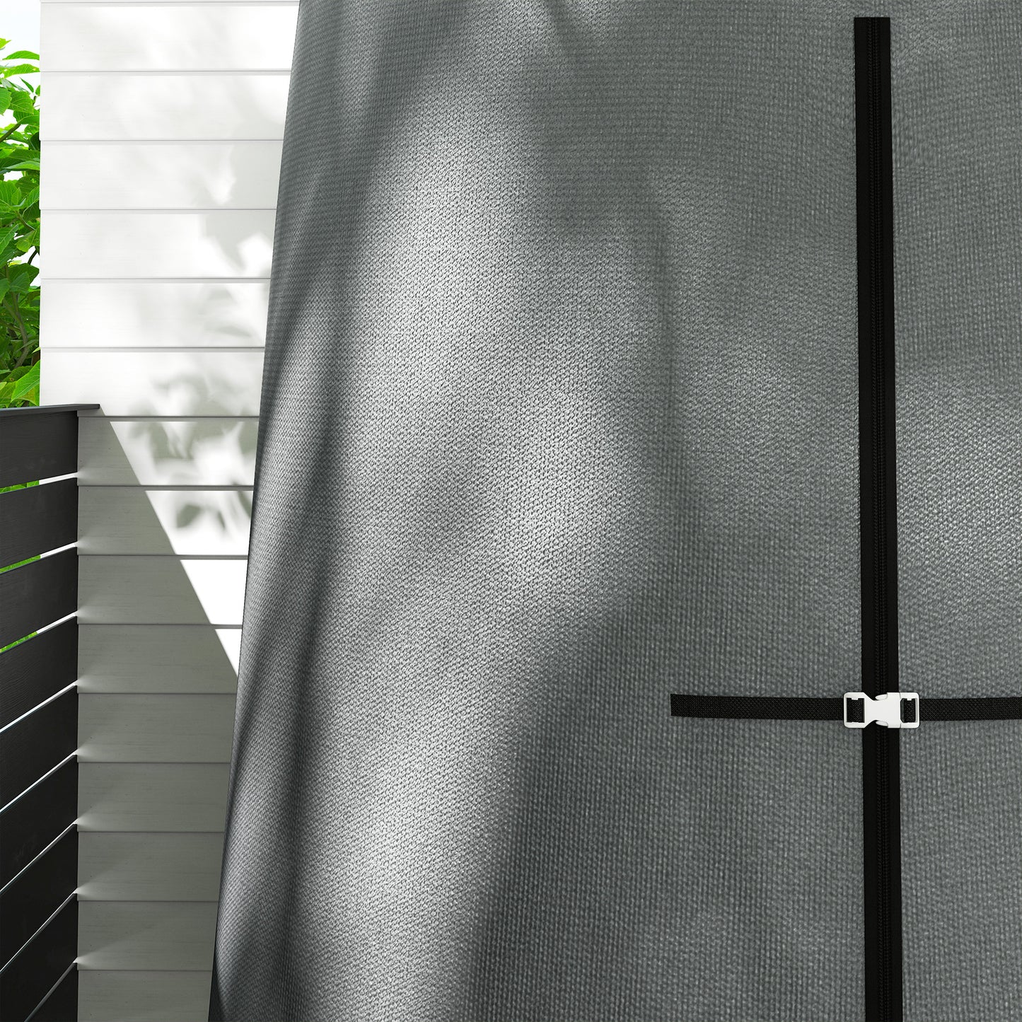 Outsunny 196 x 230 cm Hanging Egg Chair Protective Cover - Grey