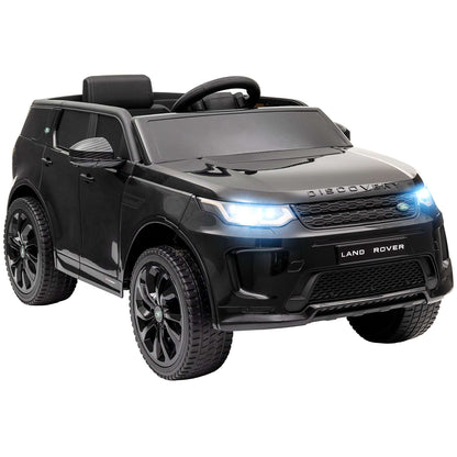 AIYAPLAY Land Rover Discovery Sport Licensed 12V Kids Ride on Car w/ Remote Control, Lights Music Horn, for 3-6 Years Black / White / Pink