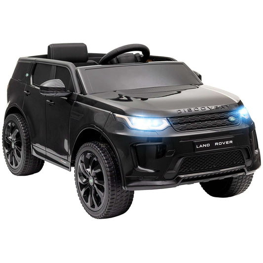 AIYAPLAY Land Rover Discovery Sport Licensed 12V Kids Ride on Car w/ Remote Control, Lights Music Horn, for 3-6 Years Black / White / Pink